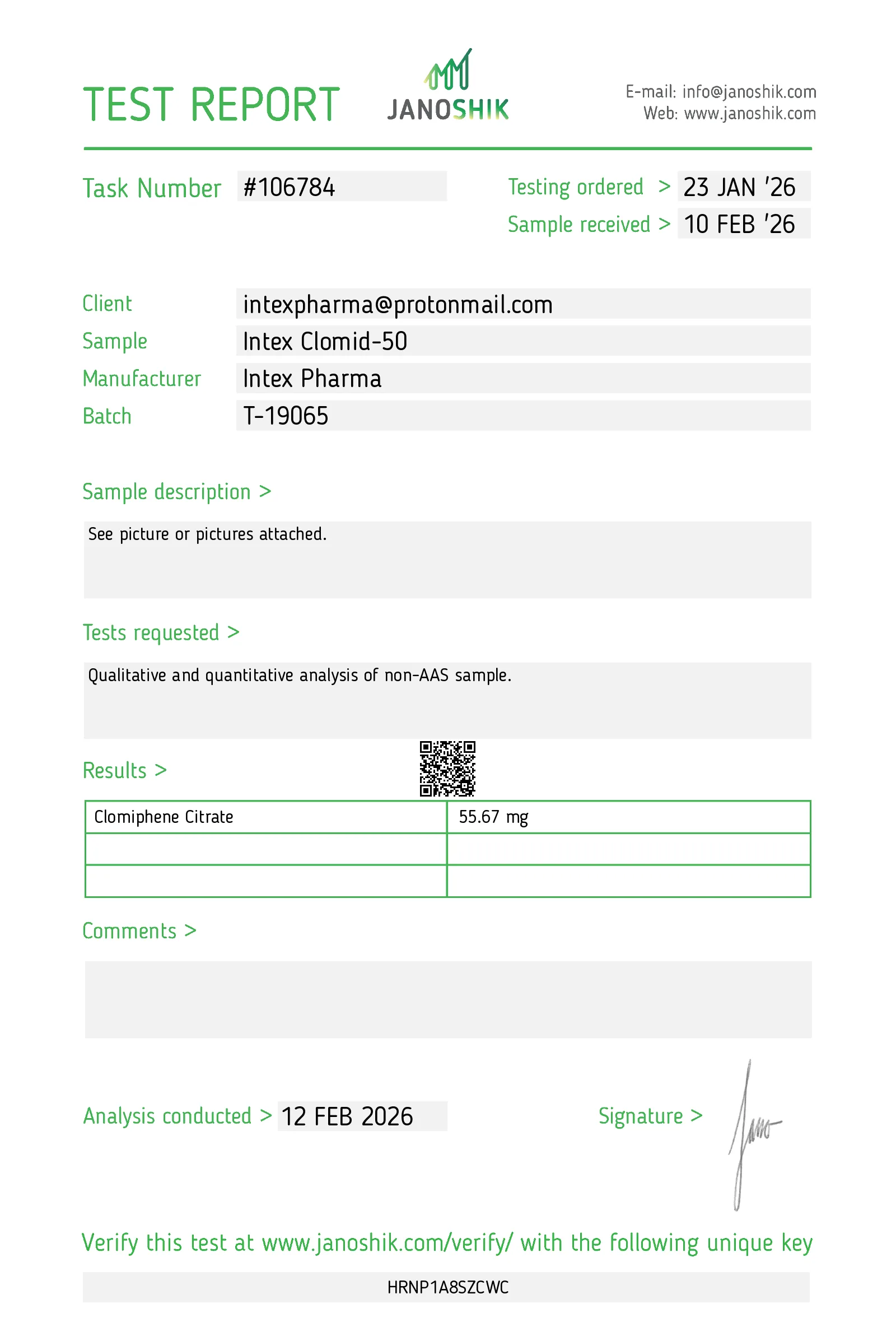 Intex Clomid