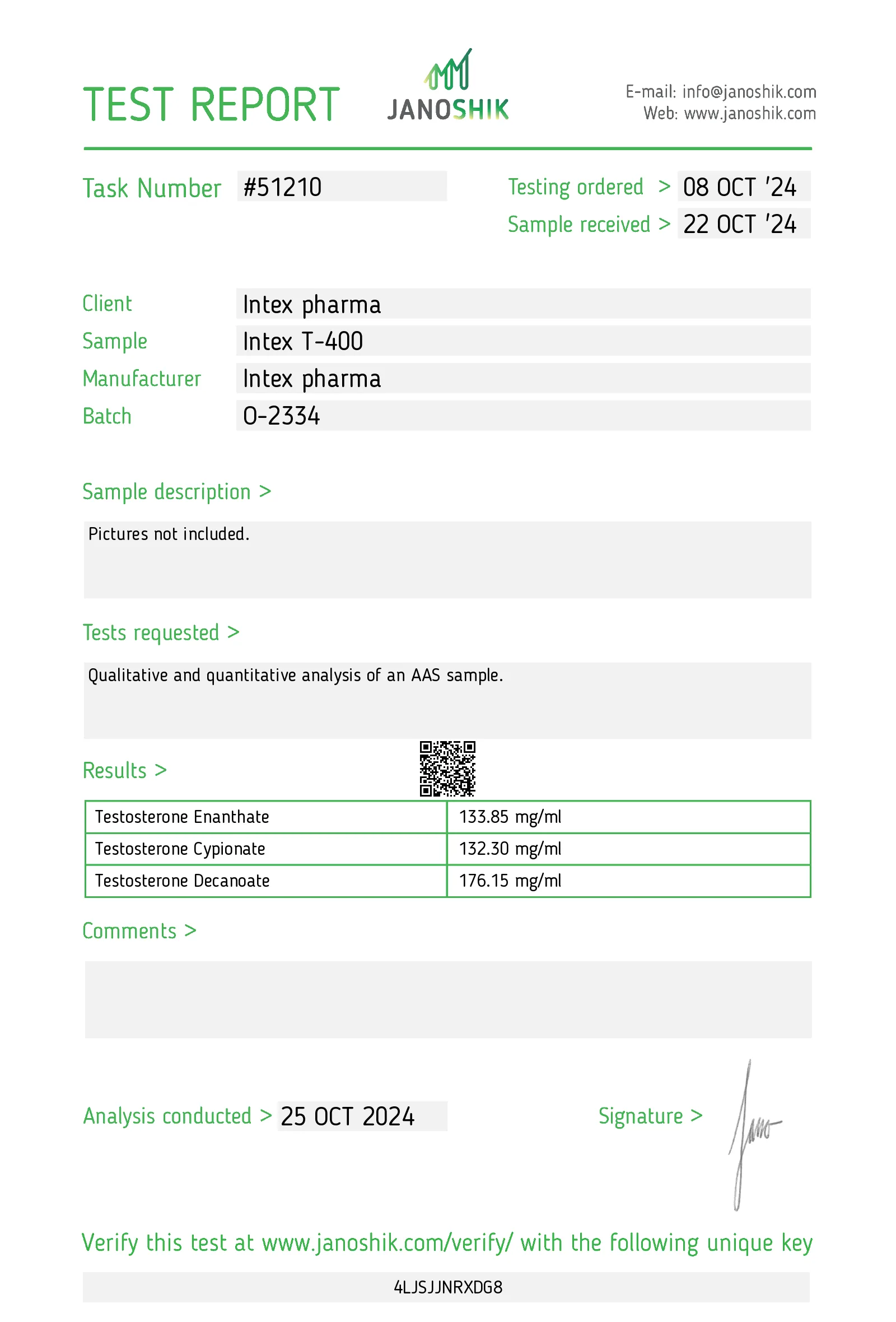 Intex Pharma T400